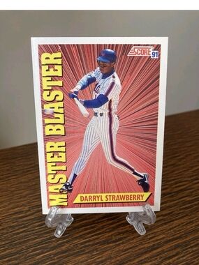 1991 Score Master Blaster Darryl Strawberry New York Mets #691 Legend